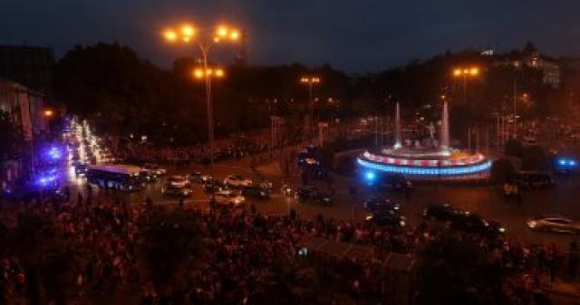 احتفالات جماهير أتلتيكو مدريد