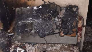 شاب يشعل النار في منزل خاله بسبب الميراث بإمبابة| صور وفيديو