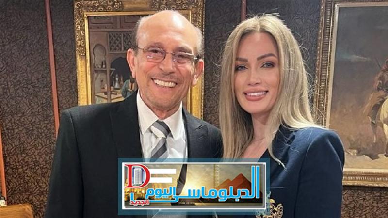 شيرين سليمان و الفنان محمد صبحي