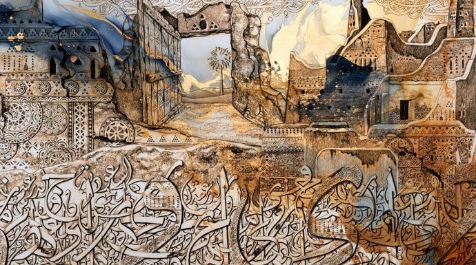 صخرة الدرعية تتحدث: المحارب يحول 120 متراً مكعباً من الحجر إلى أعظم شاهد بصري على تاريخ المملكة